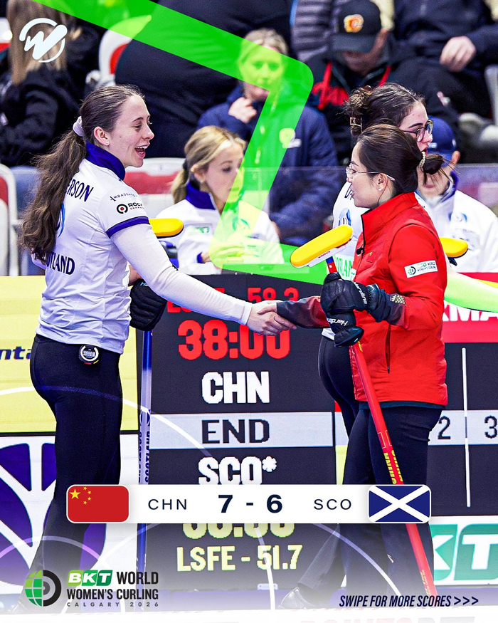 乐鱼体育网站-中国女壶加局惜败丹麦，循环赛1胜3负|世锦赛|中国队|冰壶|韩雨|瑞士_新浪体育_新浪新闻